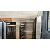 Bright dual door platform refrigerated/freezer